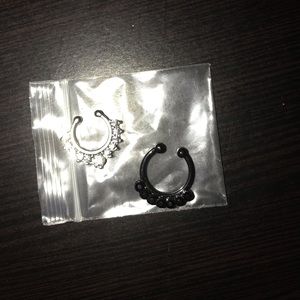 2 Faux Septum Rings